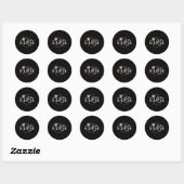 Eclipse 2024シャツの太陽のEclipseパーティー ラウンドシール (シート)