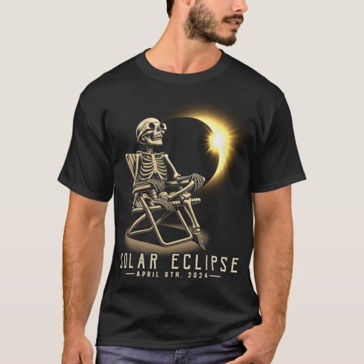 Eclipse 2024シャツ皆既日食2024年4月8日Sk Tシャツ (正面)