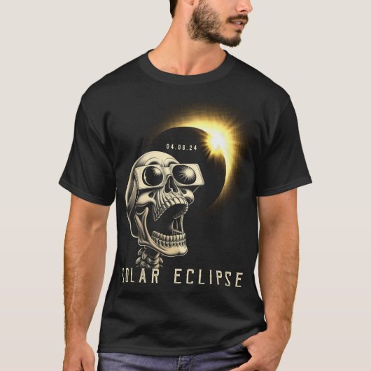 Eclipse 2024シャツ皆既日食2024年4月8日Sk Tシャツ (正面)