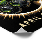 Eclipse 2024シャツ皆既日食2024年4月8日Tr ポスター (角)