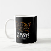 Eclipse 2024パーティーアメリカ総数米国地図 コーヒーマグカップ (左)