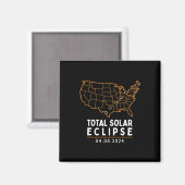 Eclipse 2024パーティーアメリカ総数米国地図 マグネット (正面/裏面)