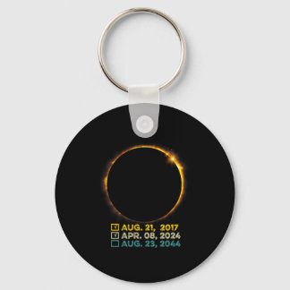Eclipse 2024全体太陽ののチェックリスト2017 2 キーホルダー
