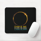 Eclipse 2024全体太陽ののチェックリスト2017 2 マウスパッド (マウス)