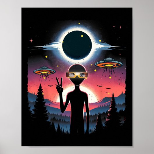 Eclipse 2024太陽のエイリアン4月8アメリカ総同盟 ポスター (正面)