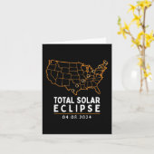 Eclipse 2024太陽のパーティーアメリカ総計米国 カード (黄色い花)