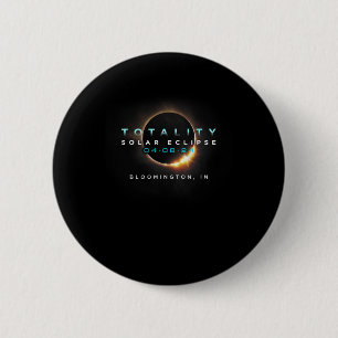 Eclipse 2024太陽の全体でのブルーミントン04-08-2 缶バッジ