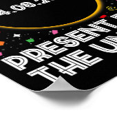 Eclipse 2024太陽の誕生日現在4.8.24合計 ポスター (角)