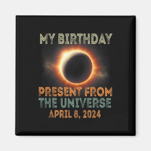 Eclipse 2024太陽の誕生日現在4.8.24合計 マグネット