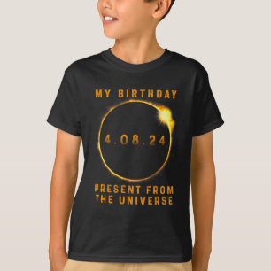 Eclipse 2024太陽の誕生日現在4.8.24合計 tシャツ