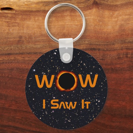 Eclipse 2024太陽の WOWを見た キーホルダー (裏面)