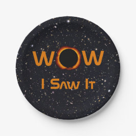 Eclipse 2024太陽の WOWを見た ペーパープレート