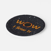 Eclipse 2024太陽の WOWを見た ペーパープレート (アングル)