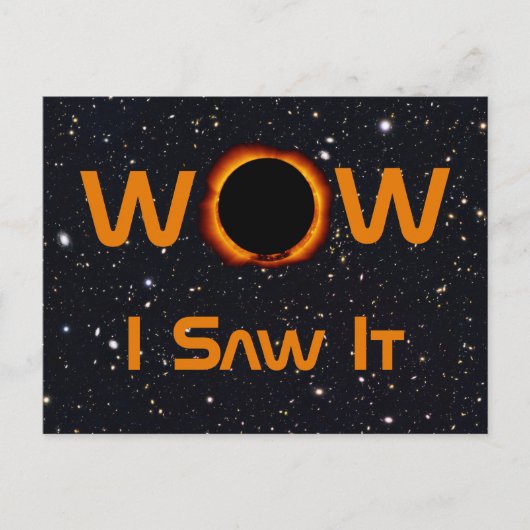 Eclipse 2024太陽の WOWを見た ポストカード (正面)