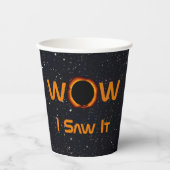 Eclipse 2024太陽の WOWを見た 紙コップ (正面)