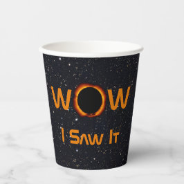 Eclipse 2024太陽の WOWを見た 紙コップ