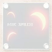 Eclipse 2024 ガラスコースター (裏面)
