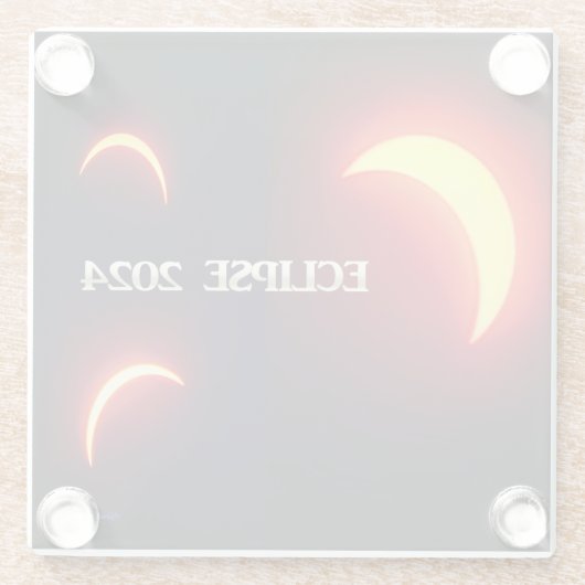Eclipse 2024 ガラスコースター (裏面)