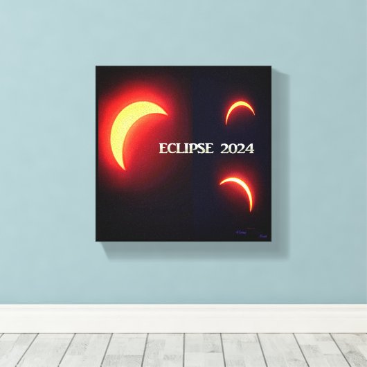 Eclipse 2024 キャンバスプリント (インサイチュ (ウッドフロア))