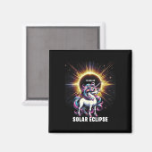 Eclipse 2024 太陽の Total Eclipse 4月8日Unic マグネット (正面/裏面)