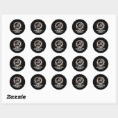 Eclipse 2024 太陽の Total Eclipse 4月8日Unic ラウンドシール (シート)