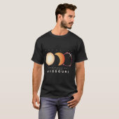 Eclipse 2024 Missouri Total Eclipse Astronomy Grap Tシャツ (正面フル)