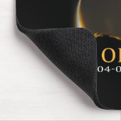 Eclipse 2024 Ohioトータル太陽のEclipse 1 マウスパッド (コーナー)