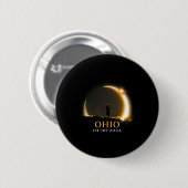 Eclipse 2024 Ohioトータル太陽のEclipse 1 缶バッジ (正面&裏面)