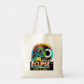 Eclipse 2024 T太陽の-レックス着用ガラス太陽の合計 トートバッグ (裏面)