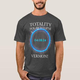 Eclipse 2024 Vermont 太陽の 040824天文学 Tシャツ