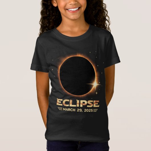 Eclipse 2025天文学クール愛好家Eclipse太陽の Tシャツ (正面)