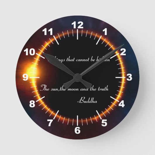 Eclipse:3つの隠し事 ラウンド壁時計 (正面)