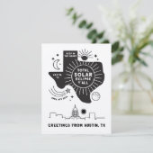 Eclipse Austin太陽のテキサス州グリーティングカード合計 サンキューカード (スタンド正面)