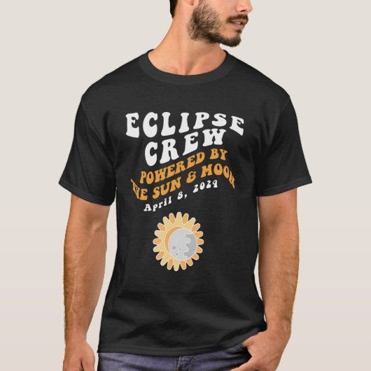 Eclipse Crew American 太陽の Eclipse 2024年4月8日 Tシャツ (正面)