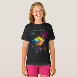 Eclipse Flare 04.08.24 Total 太陽の Eclipse USA Tシャツ
