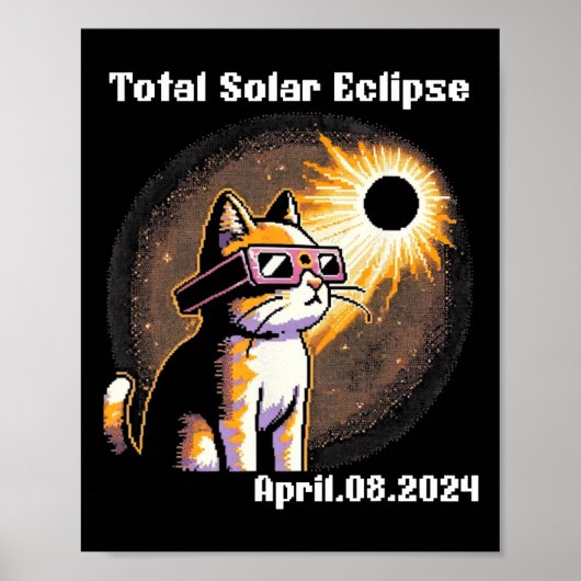 Eclipse G太陽のを着たEclipse Tee 2024キャッ太陽のト ポスター (正面)