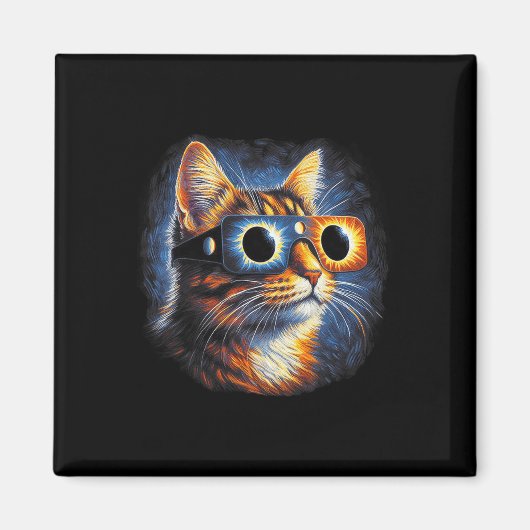 Eclipse Gles太陽の合計2024年4月8日 マグネット (正面)