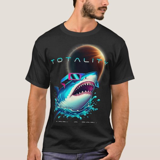 Eclipse Gles Totality 2024 Eclipsを使用しおもしろいた太陽の Tシャツ (正面)