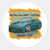 Eclipse_Green ラウンドシール (正面)