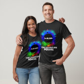 Eclipse Indiana 2024太陽の総カラフル量 Tシャツ (ユニセックス)