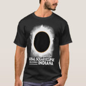 Eclipse Indianapolis INDIANA 2024 Apri太陽の合計 Tシャツ (正面)
