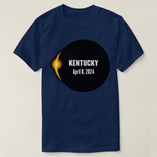 Eclipse Kentucky 太陽の 2024 Tシャツ合計 Tシャツ (デザイン正面)