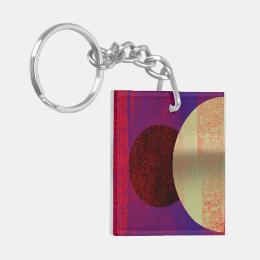 Éclipse lunaire - abstrait キーホルダー (正面左)