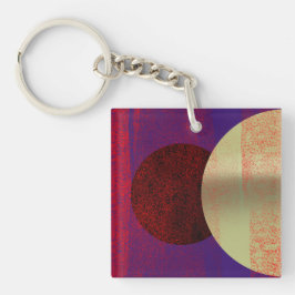 Éclipse lunaire - abstrait キーホルダー