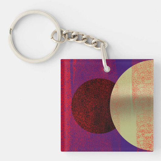 Éclipse lunaire - abstrait キーホルダー (正面)