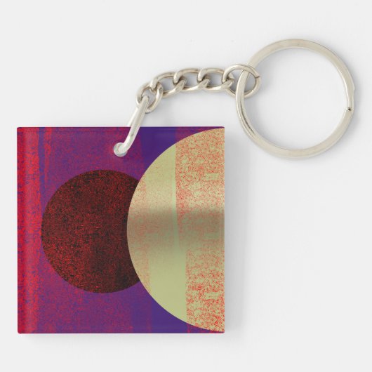 Éclipse lunaire - abstrait キーホルダー (裏面)