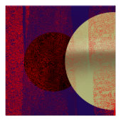  Éclipse lunaire - abstrait ポスター (正面)