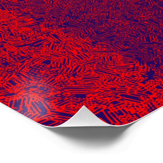  Éclipse lunaire - abstrait ポスター (コーナー)