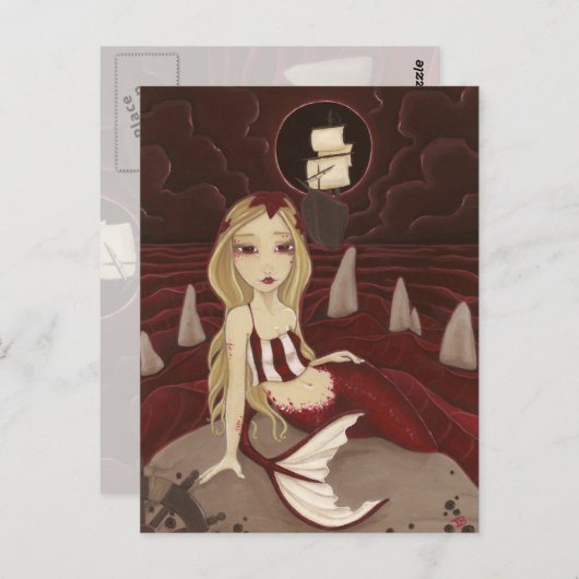 Eclipse - Mermaidはがき ポストカード (正面/裏面)