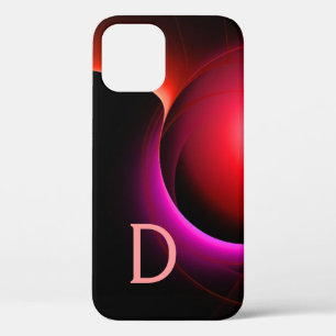 ECLIPSE MONOGRAMブラックピンクパープルレッドスワーズ iPhone 12ケース